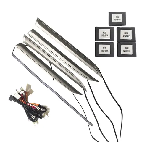 자동차 LED 분위기 조명, 도요타 하이랜더 앰비언트 라이트 2015-2018 에 적합, 인테리어 수리 문짝 패널 장식 스트립 조명