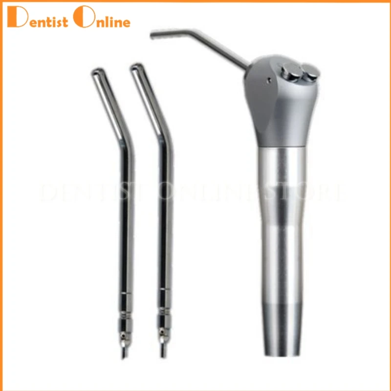 Dental Three Way Syringe Dental Chair Parts Three Way Gun+2 Gun Tips Dentist Tools Stainless Steel ​Tip Material