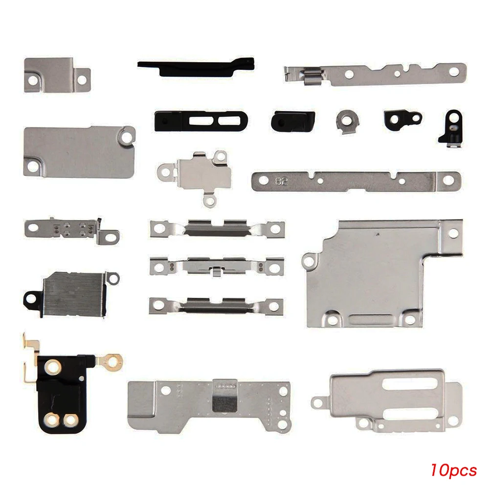 for Iphone 5 5c 5s 6 6S 7 8 Plus X Full Set Small Metal Internal Bracket Shield Plate Kit small metal parts +full set screws