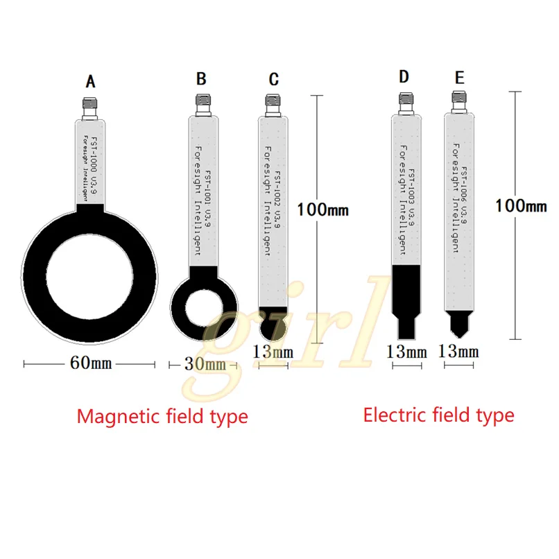 EMC EMI near field simple probe probe magnetic field electric field antenna 9K-6GHz conduction radiation rectification spot