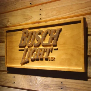 Busch Light Beer 3D Wooden Signs