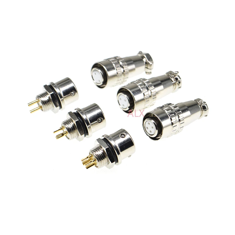 1pcs XS9 9MM aviation plug socket push-pull circular quick connector male socket & female plug 2/3/4/ pin Mount wire connector