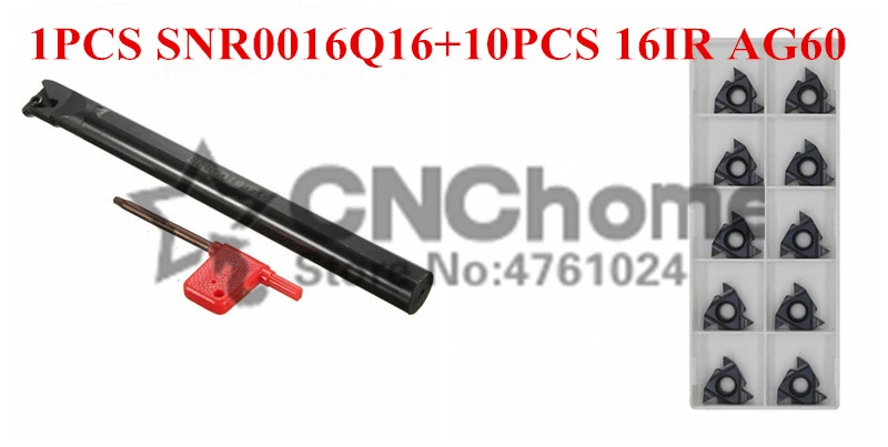 SNR0013N16 SNR0016Q16 SNR0020R16 Internal thread Turning tool 1pcs + 11 IR A60/11 IR A55 10pcs Internal thread Carbide insert