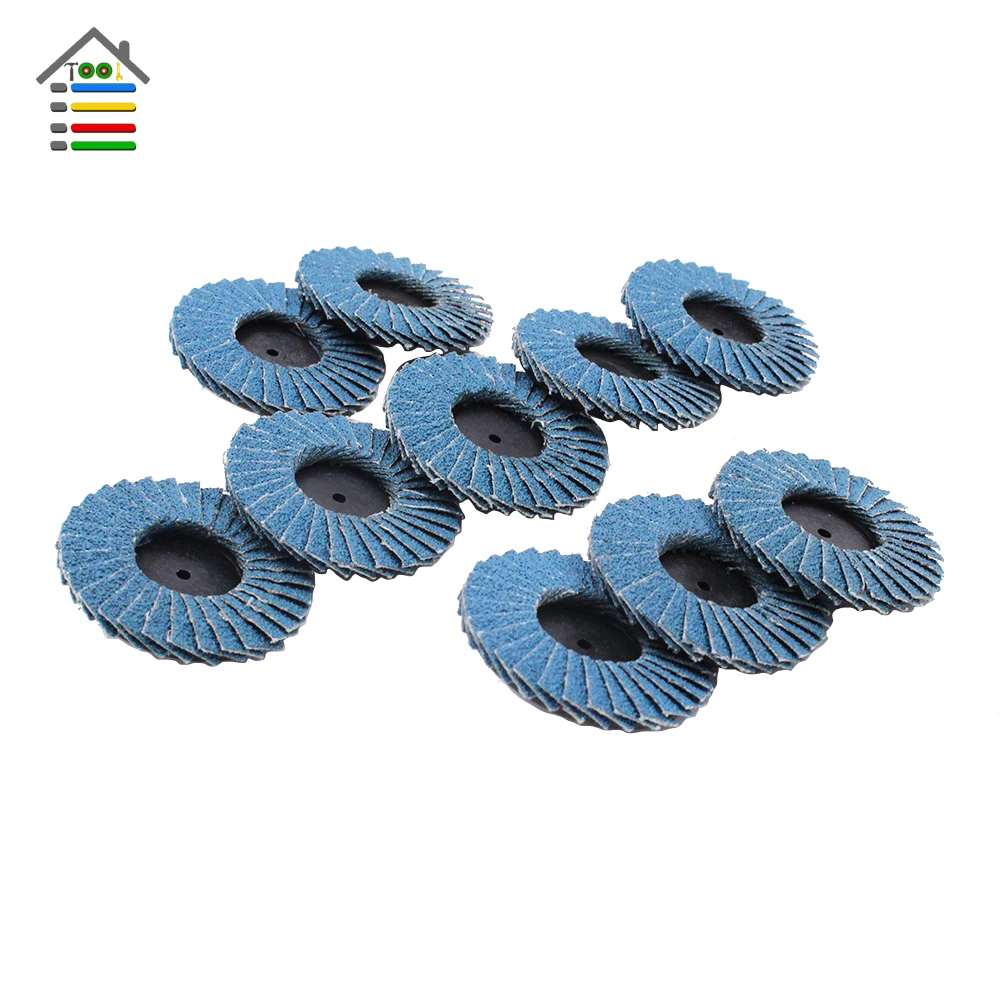 10pc 2 inch 3inch Flap Disc for Roloc Polishing Pad Plate 40 60 80 120 Grit 50/75mm Sander Paper Sanding Disc Grinding Wheel