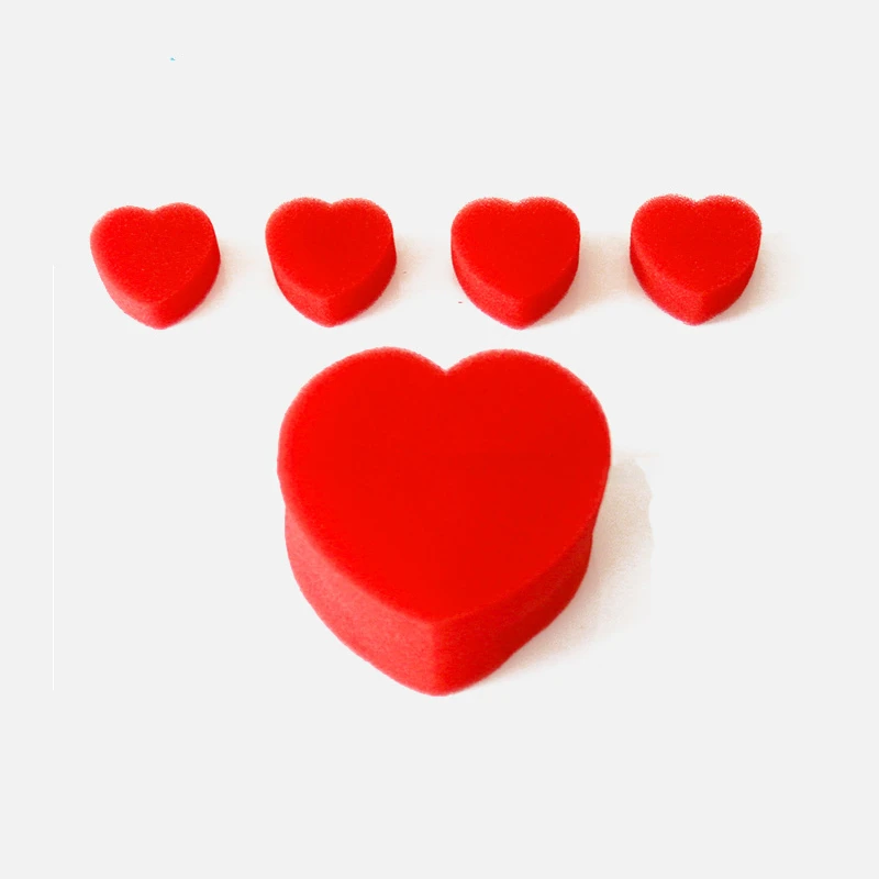 5pcs/Set Multiplying Sponge Hearts Magic Tricks Valentine\'S Or Wedding Close-Up Stage Magic Props Magic Accessories Child Toys