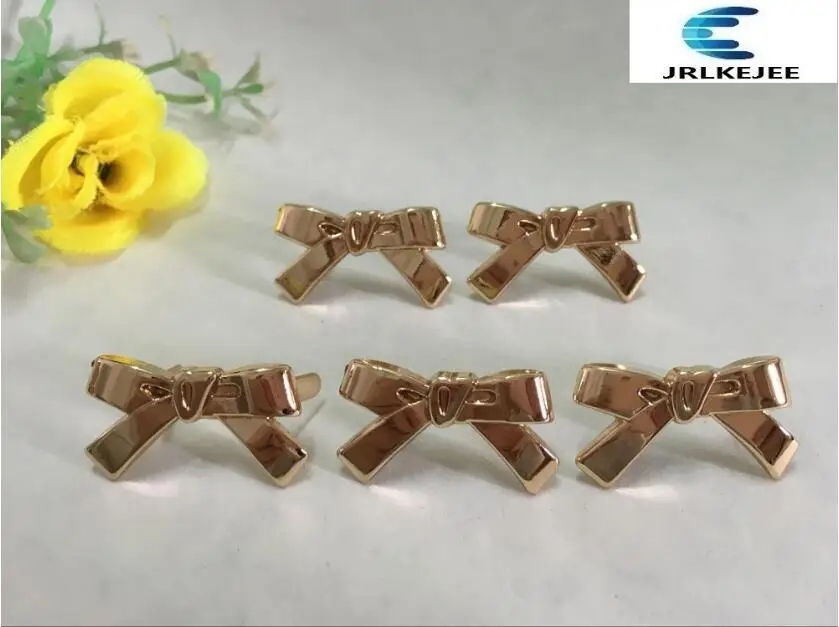 

Free shipping (10 PCS/lot) high quality pretty little bow sandal shoes button clip DIY manual metal Shoe Decorations