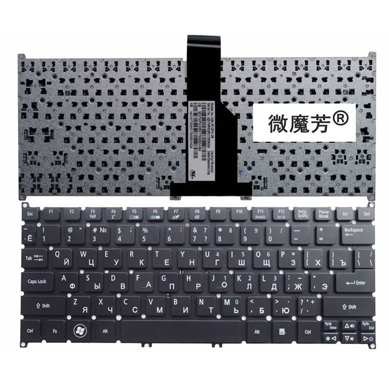 RU Black New For Acer For aspire S3-951 S3-371 V5-171 S3-391 ONE B113 725 726 AO765 756 MS2346 V5-131 Laptop Keyboard Russian