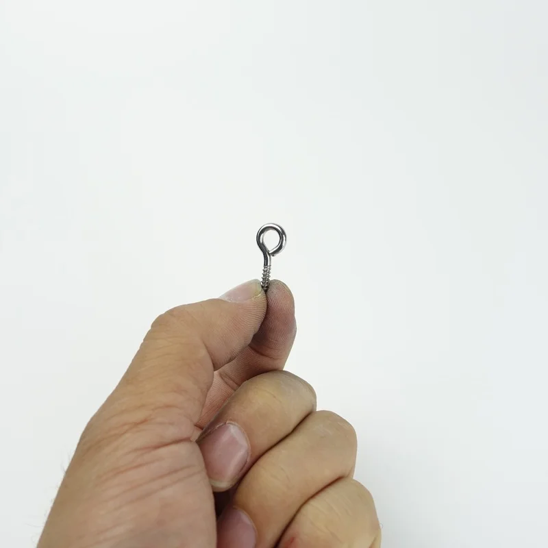 50pcs 24mm Small Eye Screw Bolt Hook 304 Stainless Steel Tiny Screw Eye DIY Rope Accessories Wood Screws Jewellery Accessories