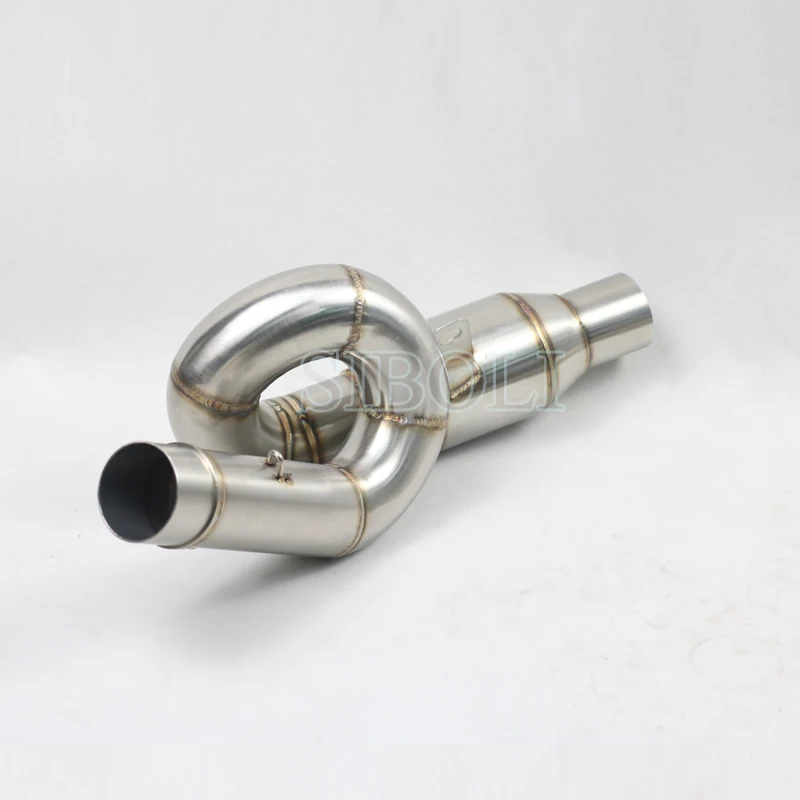 Z800 Motorcycle Slip On Link Pipe Middle Connect Tube Without Exhaust For Kawasaki Z800 AK134