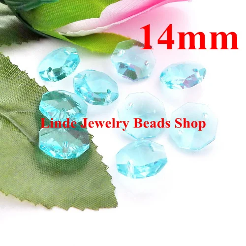 AAA Top Quality 14mm 8116 Octagon Beads with two hole 100pcs Necklaces Bracelets Rings
