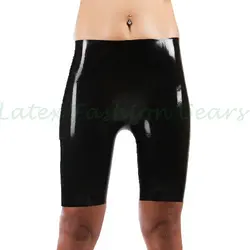 Mould Black Latex Rubber Mens Pants Cycling Latex Boxer Shorts