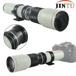 JINTU White Super 500mm f/8.0 f8 Telephoto Lens + T-Mount for NIKON D3200 D3300 D3400 D5200 D5300 D5500 D5600 D7100 D7200 Camera