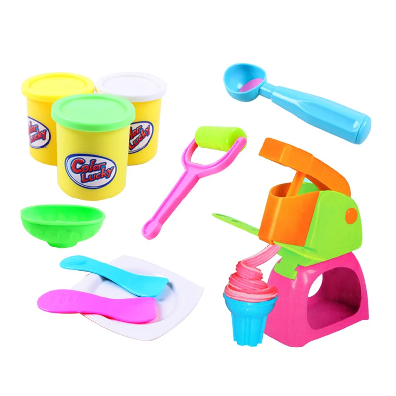 Children Toy Plasticine Suit Clay Slime Tool Play Doug Mould Colored Mud Kids Cooking Tools Play House Toy Girl Birthday Gift