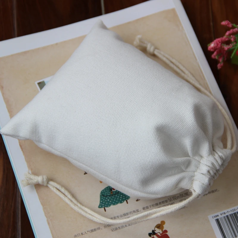 

High quality canvas small drawstring bag,custom gift bags wholesale fabric jewelry bag for gift jewelry watch bracelet toiletry