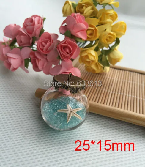 

Free ship 100sets/lot 20*15mm Clear Mini Lightbulb glass globe & crown base set glass globe set glass vial pendant glass cover