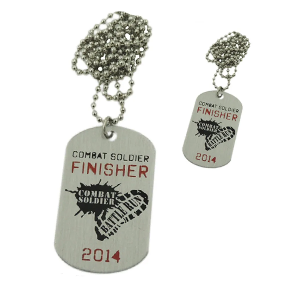 Customized Metal Printing Couple Aluminum Dog Tags for Promotion