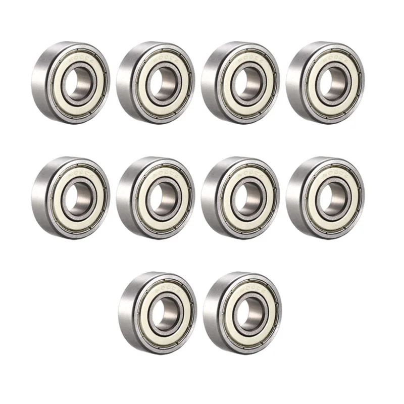 6001ZZ 6001RS  Deep Groove Ball Bearing Double Shield 12mm x 28mm x 8mm Bearing Steel Bearings, 10-Pack