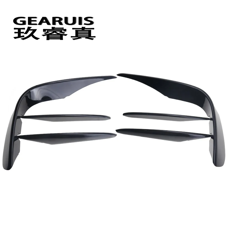 

Car styling for Mercedes Benz GLC Class X253 head fog lamp grille slats auto lights covers Stickers decoration Trim Accessories
