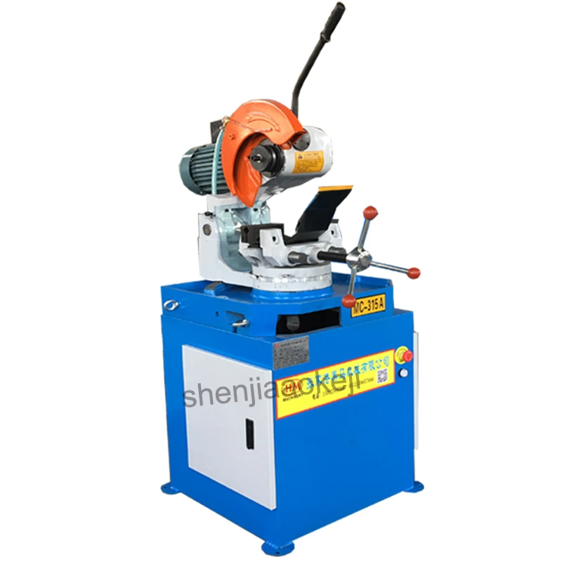 MC-315A Metal Circular Saw Machine Manual Pipe Cutting Machine Angle Cut 45 Degree/90 Degree Band Saw Machine 60/120RPM 380V 1PC