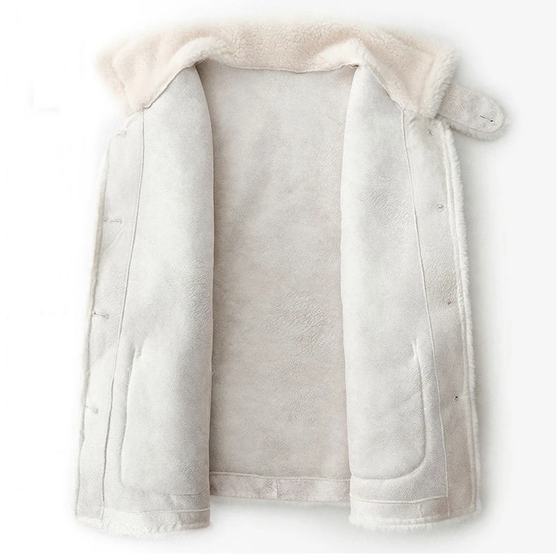 Fur Coats Woman 2021 Autumn Winter Warm Fur Jacket For Women Sheep Shearing Outwear Soft Fluffy Jacket White