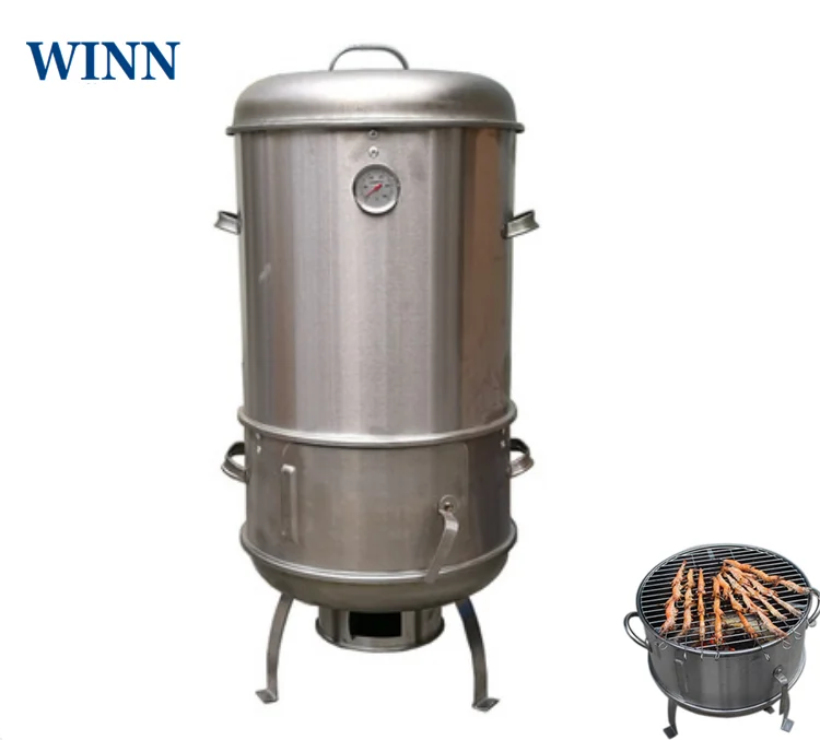 40cm Charbroiler lamb szpikulec grillowanie kuchenka odpinany mięso na grilla wiszący piec stal nierdzewna węgiel broiling piekarnik grill out