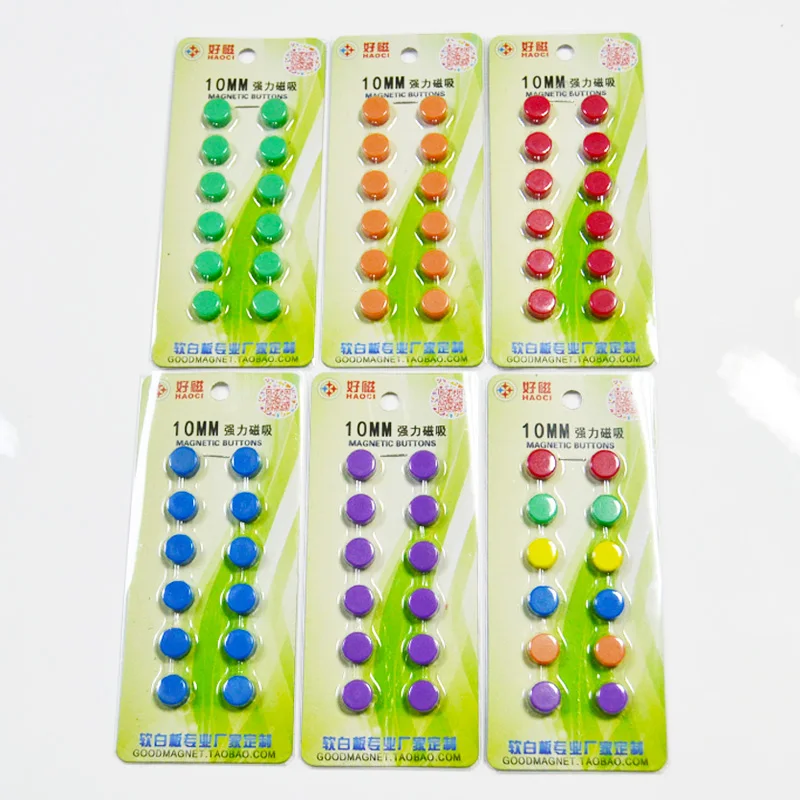 YIBAI-Tableau Blanc Magnétique Rond, Rayon de Présentation de 5mm, Utilisation pour la Classification Fuchsia/Marque Sв, 12 Pièces/Lot