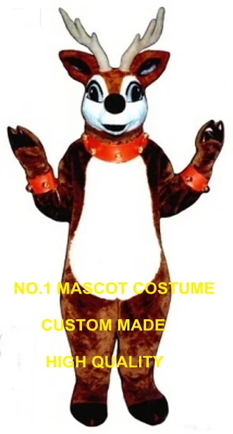 

Cute rudoph Reindeer mascot costume new custom wholesale adult size christmas deer theme anime cosplay costumes carnival 2682