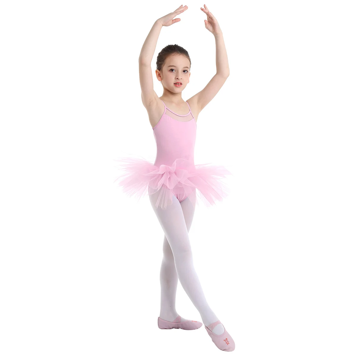 Le ragazze di Tulle di Balletto del Vestito Dal Tutu Per I Bambini Ballerino Body Abito Senza Maniche ballerina capretti del vestito della ragazza del bambino dei vestiti dei bambini costume