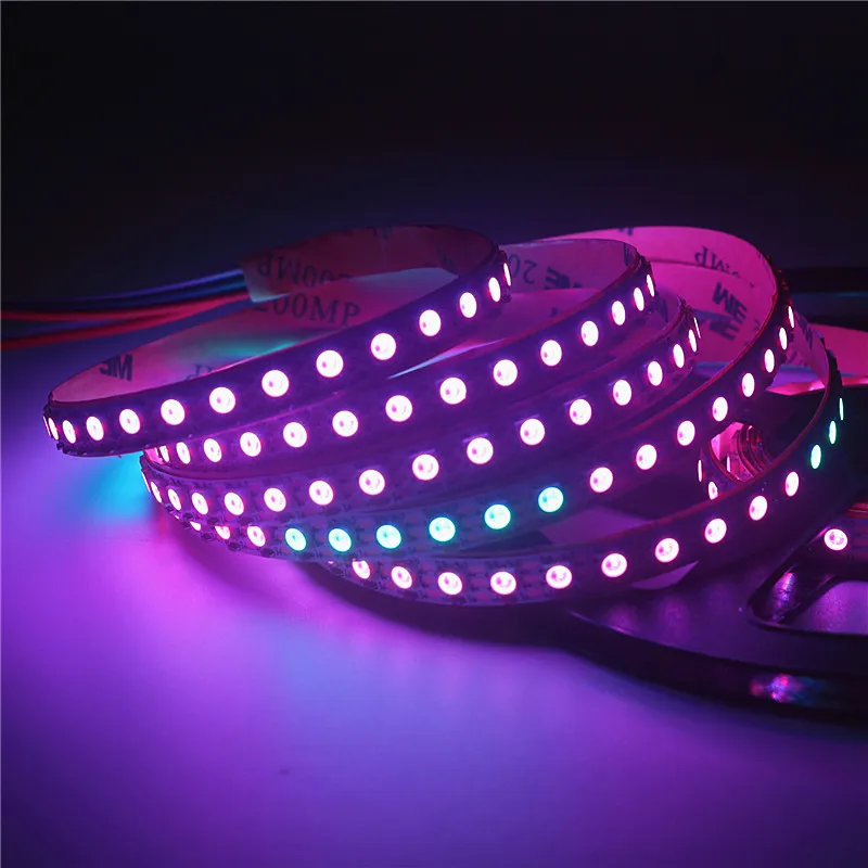 Programmable Individual Addressable LED Pixel Strip 4mm 5mm narrow width WS2812B WS2812 3535 5050 RGB LED Chasing Digital lamp