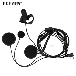 Headset para capacete de motocicleta, fone de ouvido ptt com microfone para kenwood baofeng cb de rádio de drive