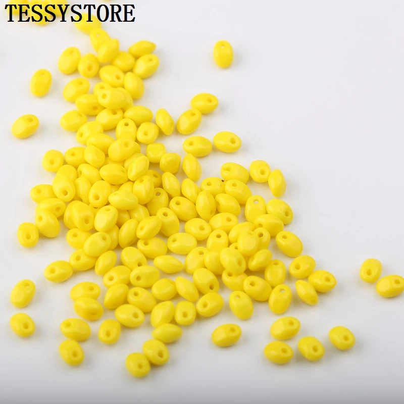 10g/lot 2.5x5mm Czech Single-hole Glass Beads Colored Irregular Glass Beads For Jewelry Making Necklace Bracelet Accessories