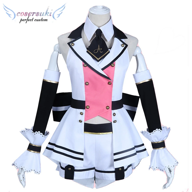 New Anime YouTuber A.I.Channel/Kizuna AI Sailor Suit Women Girls Daily Cute Bunny Ears for Halloween Christmas Carnival Cosplay