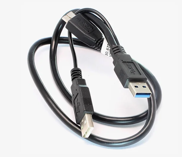 Cable USB 3,0 Y Micro tipo B macho A estándar tipo A macho + fuente de alimentación nuevo