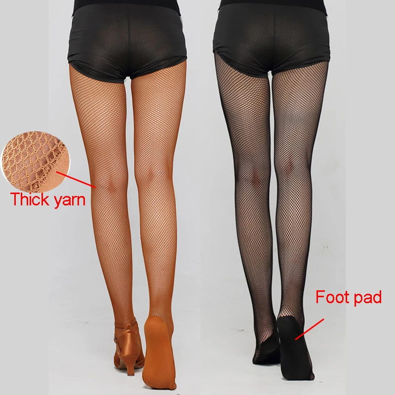 Hard Stretch Professional Ballroom Dance Tights Latin Fishnet Tights Wholesale Discount