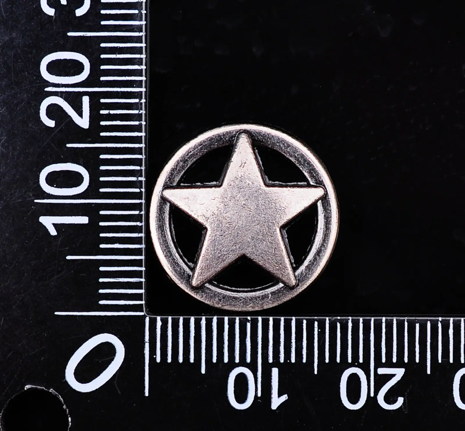 30x 17mm Round Western Texas Star Fasteners Rivet Studs Belt Bag Leathercraft Concho