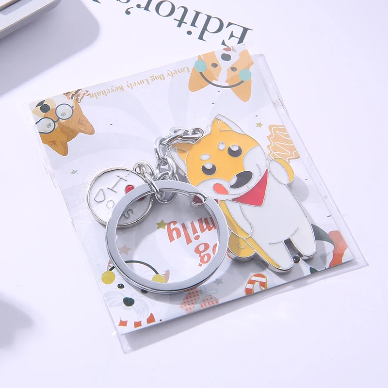 Cocker Spaniel pendant key chains for men women silver color metal alloy pet dog bag charm car keychain key ring holder keyring