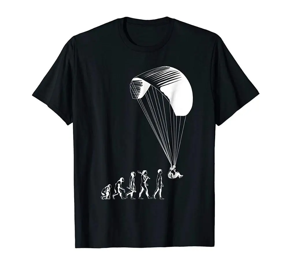 Paragliding Parachutes Soaring New Summer Style Printed Cotton O Neck Tee Shirt Short Sleeve Fit Short-Sleeve T Shirt