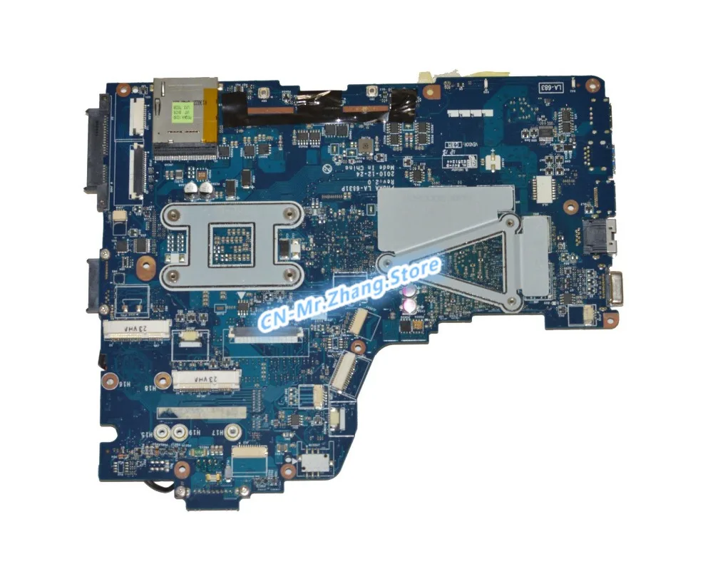 Used FOR Toshiba A665 A660 Laptop Motherboard K000121740 PHQAA LA-6831P GT540M GPU 1GB RAM DDR3  Test 100% Good