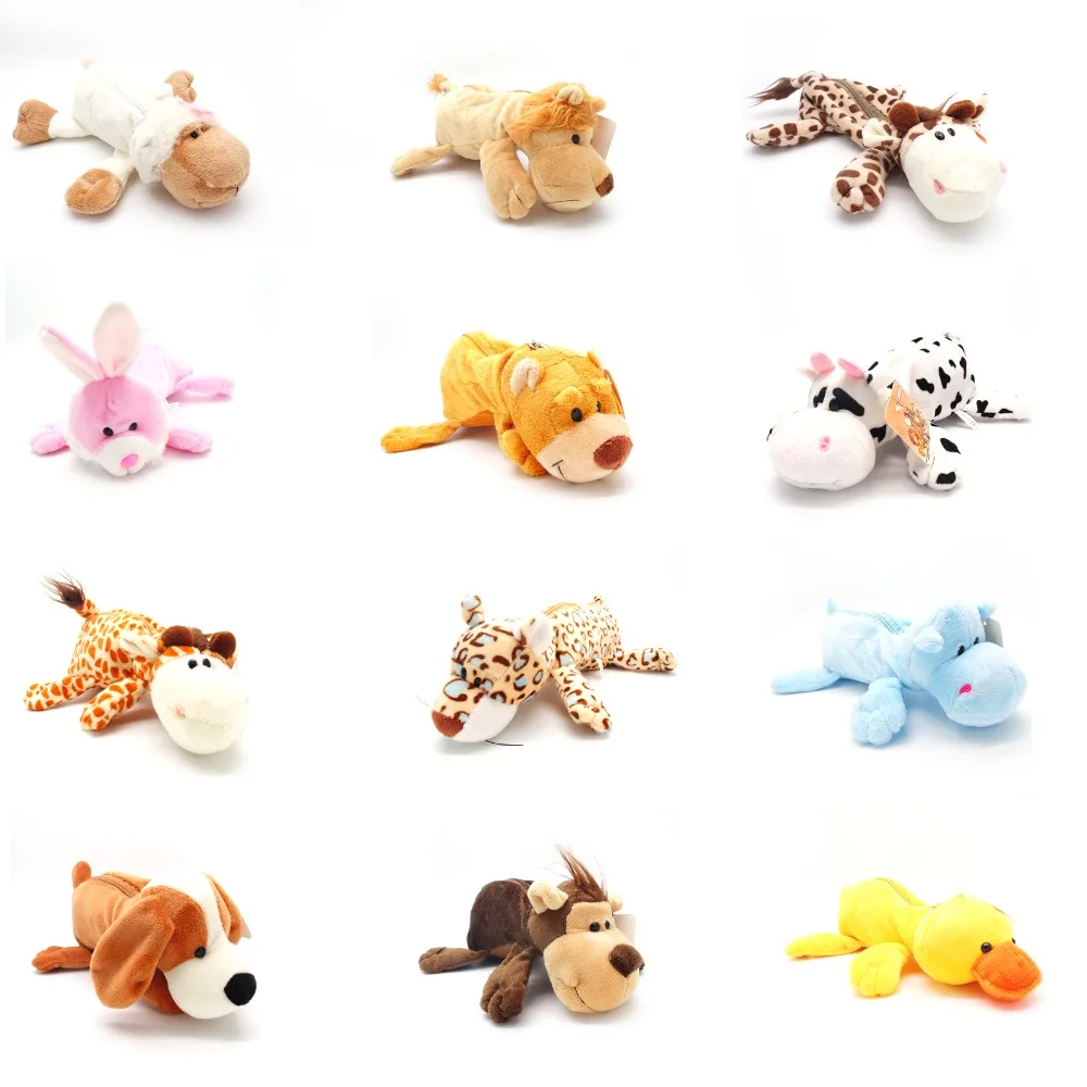 Plush Pencil Case Etui Pennen Astucci Estuches Lapices Animal Pennenbakje School Trousse Crayon Kids Trousse Scolaire Stylo