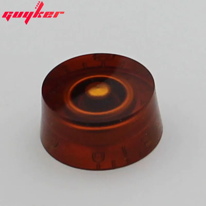 Amber Speed Control Knobs Volume Tone Buttons For Electric Guitar In Four Colors