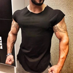 Brand Fitness Men Clothing 2023 Summer Gyms Tank Top Canotte Bodybuilding Sleeveless shirt Solid Muscle Vest male atlet