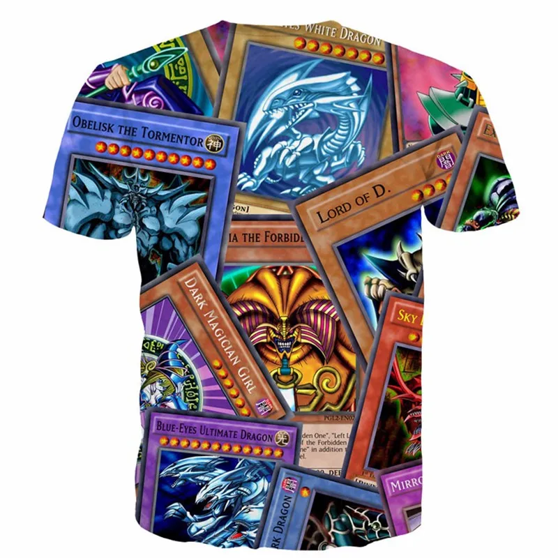 Classic Anime Duel Monsters t shirts Harajuku tee shirt Men Women Hipster 3D t shirt DM YuGiOh Monster Tees Tops  size S-5XL