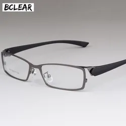 BCLEAR New Style Men Eyeglasses Frame High-end Business Male Eye Metal Spectacle Frames Comfortable Men's Myopia Frame Glasses