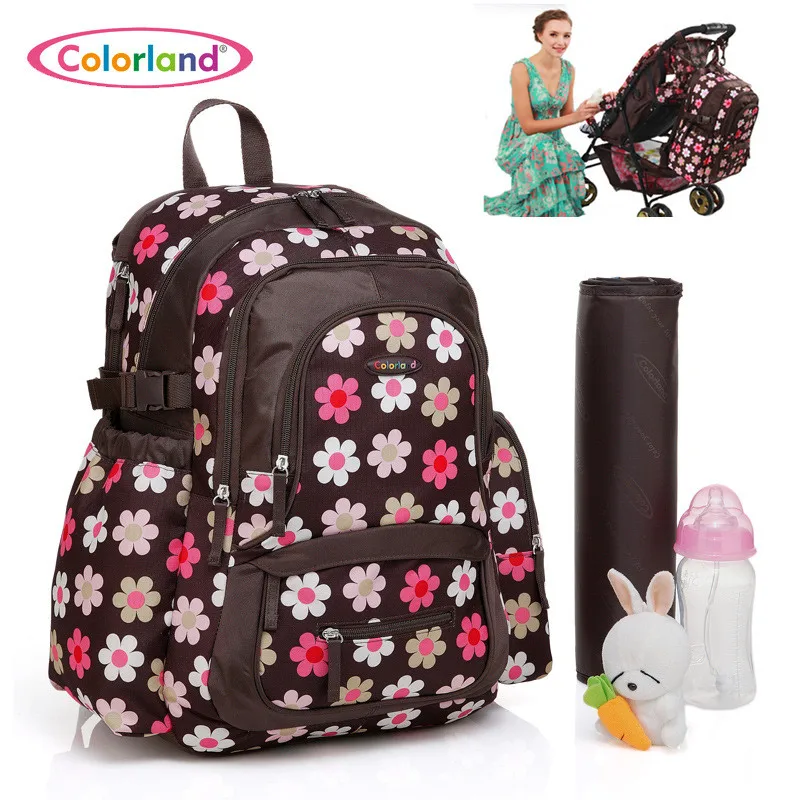 Colorland Baby Bag Organizer Tote Diaper Bags Large Nappy Bag For Stroller Diaper Backpack Mother Maternity Bags Mom Backpack