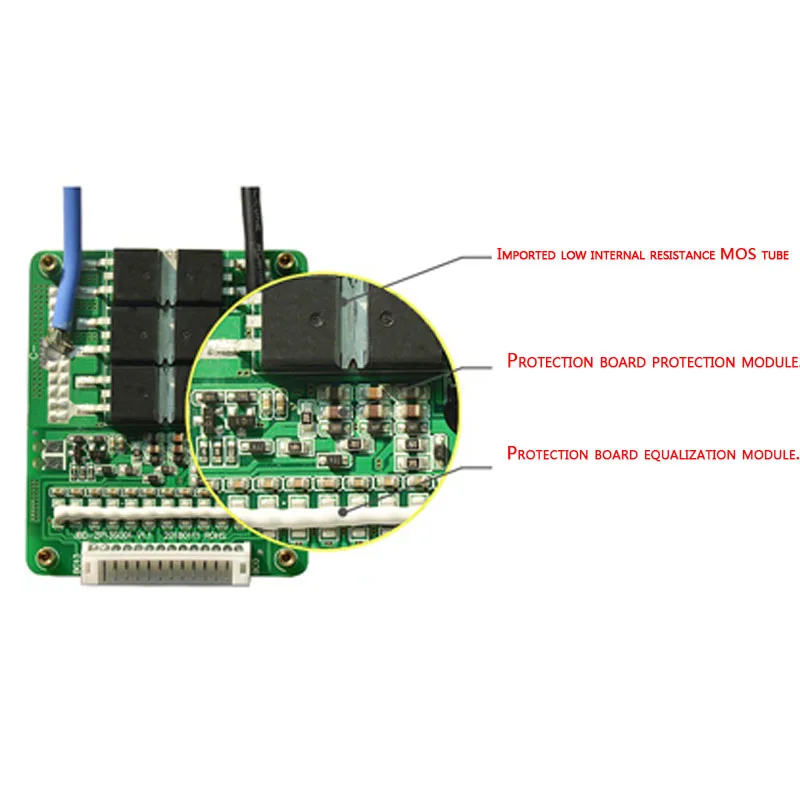 13S 48V lithium battery  protection board  waterproofing protection board integrated scheme with a balanced three-element lithiu