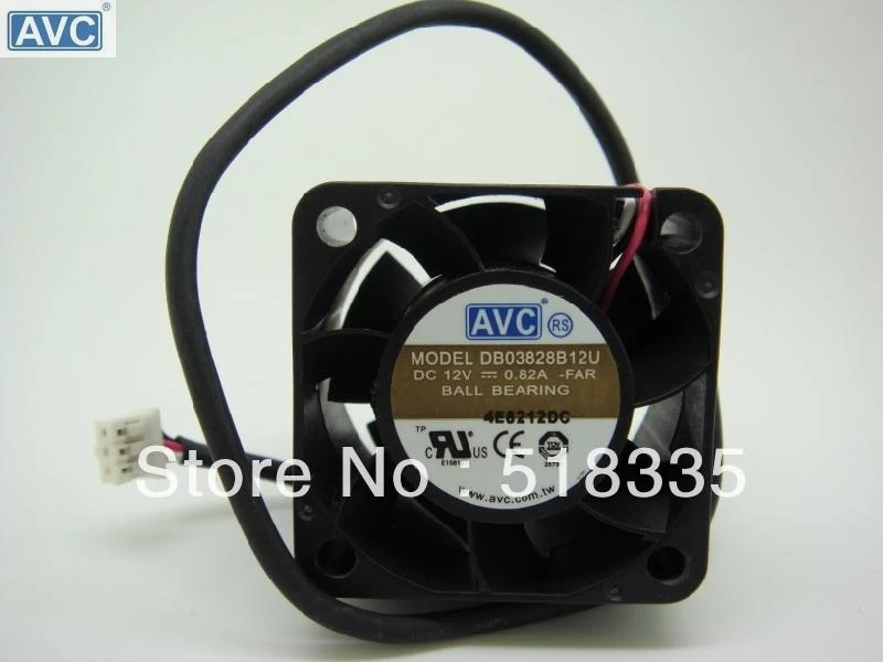 

1pcs AVC DB03828B12U 38mm 38*38*28MM 3828 12V dual ball fan mini micro cooling fan