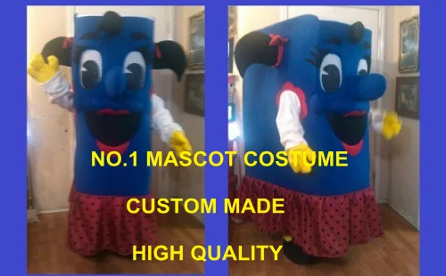 Happy Blue – Costume de livre pour filles, Mascotte, personnage de dessin animé, thème de pâques, noël, Halloween, anniversaire, 1740