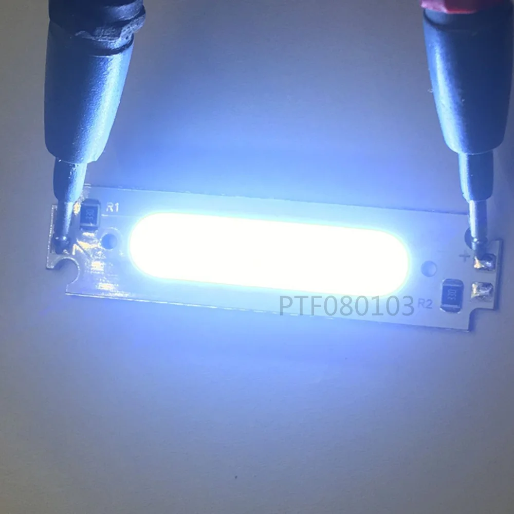 10pcs 60x8MM 3W Warm Cold White Blue Red LED Bar Lights COB Strip Bulb Lamp DC 3V 60mm LEDs Chip for DIY Bed Bicycle Lights