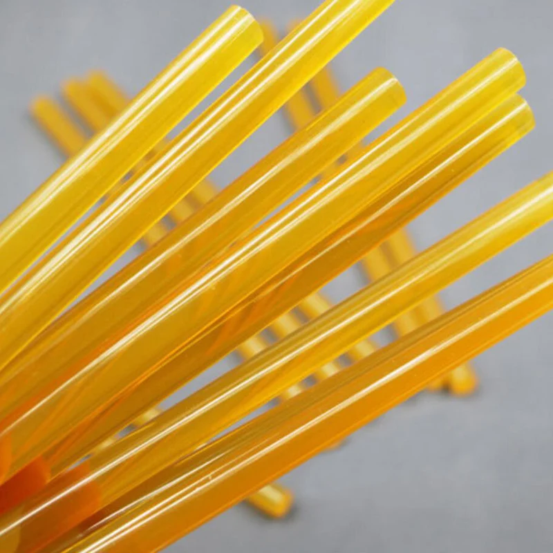 5pcs/lot 27cm Hot Melt PDR Glue Sticks Car Body Paintless Dent Repair Puller Tool Yellow