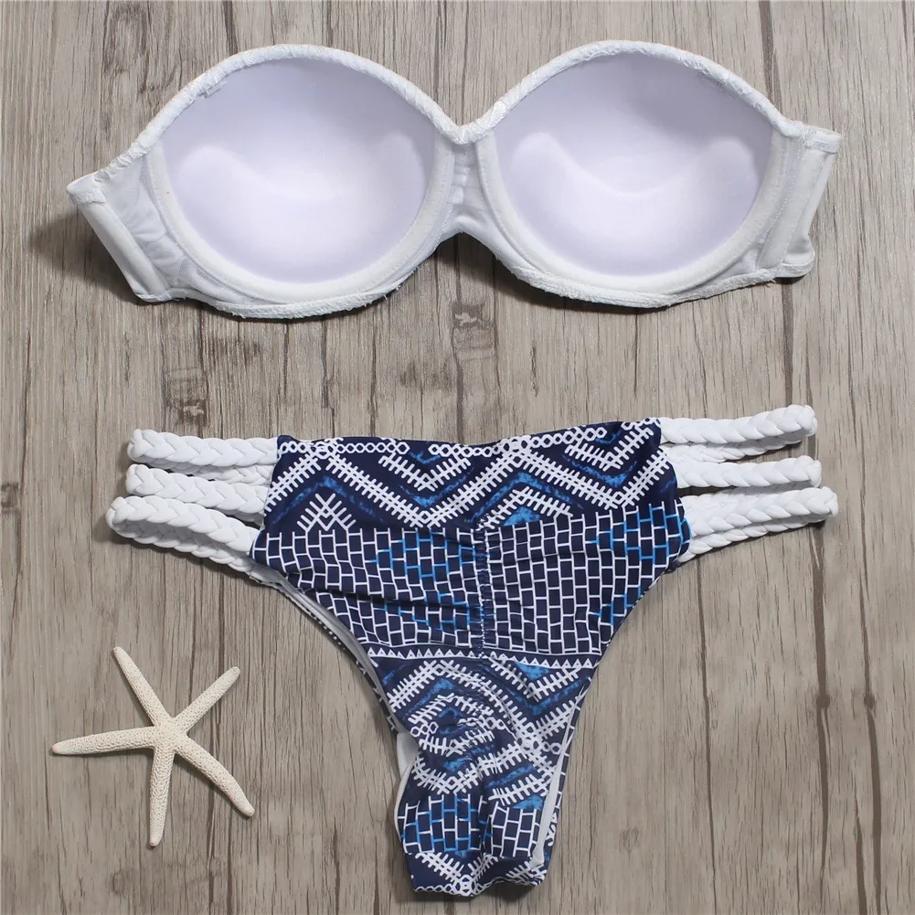 2022 Sexy Solid Bikini New Patchwork Swimsuit Women Lace Scallop Edge Bandeau Bikini Set Swimwear Female Summer Bathing Suits